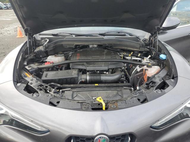 ZASPAKAN4M7D09329 - 2021 ALFA ROMEO STELVIO SPORT ნაცრისფერი ფოტო 12