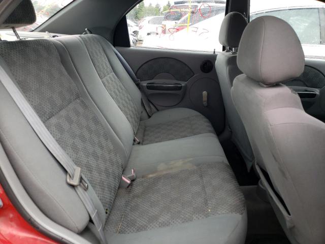 KL1TD52625B463454 - 2005 CHEVROLET AVEO BASE BURGUNDY photo 10