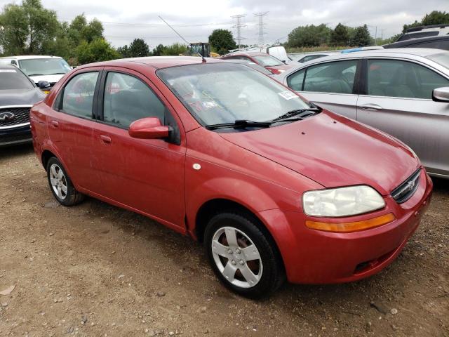 KL1TD52625B463454 - 2005 CHEVROLET AVEO BASE BURGUNDY photo 4