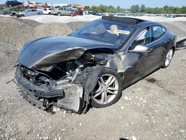5YJSA1E2XGF130756 - 2016 TESLA MODEL S Qəhvəyi foto 1