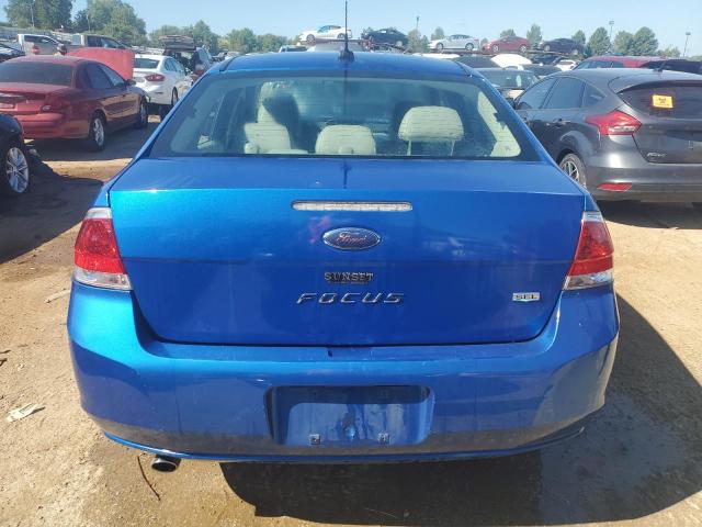 1FAHP3HN9BW179743 - 2011 FORD FOCUS SEL BLUE photo 6