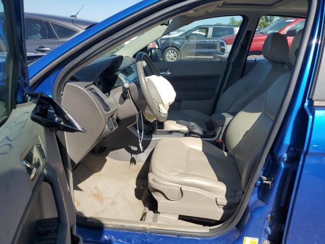 1FAHP3HN9BW179743 - 2011 FORD FOCUS SEL BLUE photo 7