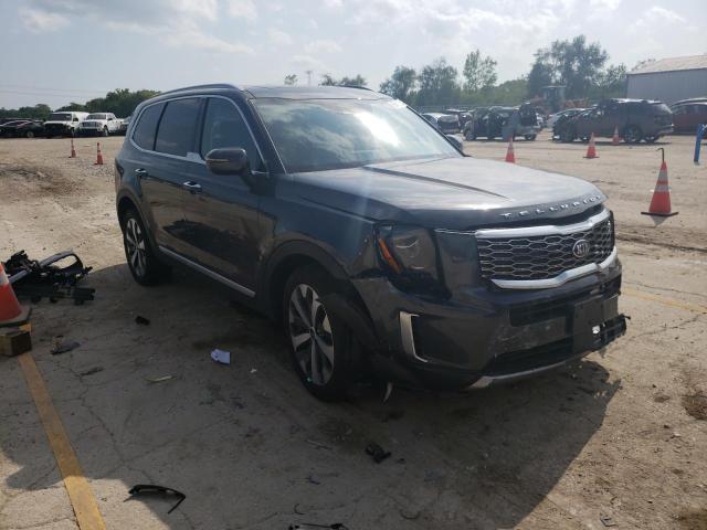 5XYP64HCXMG189792 - 2021 KIA TELLURIDE S GRAY photo 4