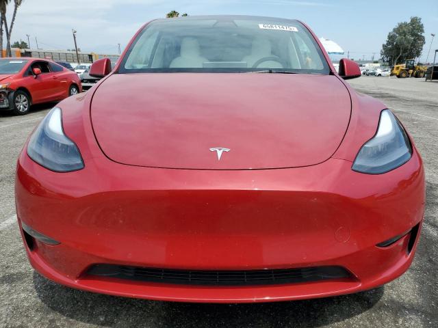 7SAYGDEF6NF341305 - 2022 TESLA MODEL Y RED photo 5
