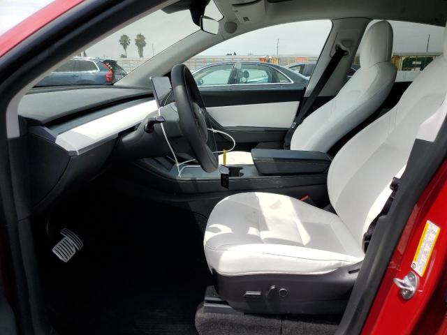 7SAYGDEF6NF341305 - 2022 TESLA MODEL Y RED photo 7