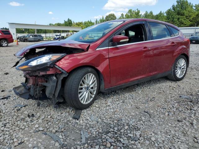 1FADP3N27EL257645 - 2014 FORD FOCUS TITANIUM RED photo 1