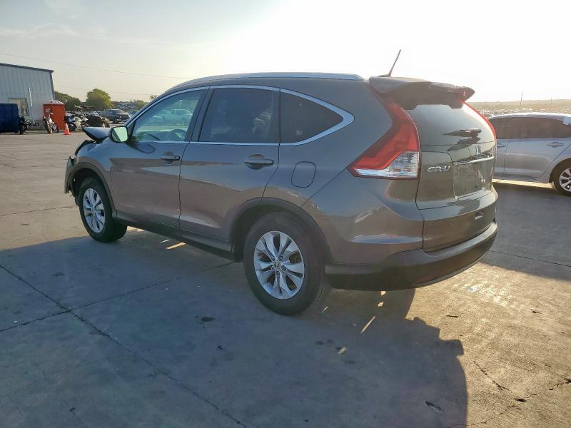 5J6RM3H72DL036639 - 2013 HONDA CR-V EXL GRAY photo 2