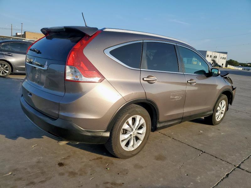 5J6RM3H72DL036639 - 2013 HONDA CR-V EXL GRAY photo 3