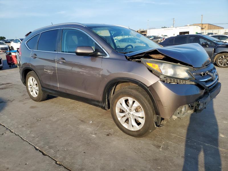 5J6RM3H72DL036639 - 2013 HONDA CR-V EXL GRAY photo 4