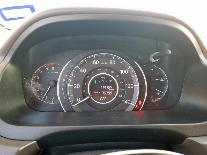 5J6RM3H72DL036639 - 2013 HONDA CR-V EXL GRAY photo 9