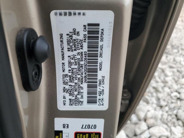 1NXBU40E29Z106483 - 2009 TOYOTA COROLLA BASE Qəhvəyi foto 13