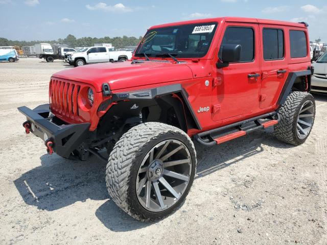 1C4HJXDG7LW335080 - 2020 JEEP WRANGLER U SPORT წითელი ფოტო 1