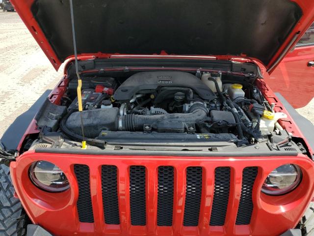 1C4HJXDG7LW335080 - 2020 JEEP WRANGLER U SPORT წითელი ფოტო 11