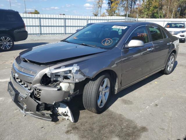 1G1ZC5E08CF104461 - 2012 CHEVROLET MALIBU 1LT ნაცრისფერი ფოტო 2