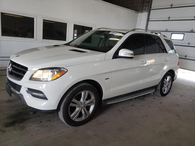 4JGDA5HB2CA017149 - 2012 MERCEDES-BENZ ML 350 4MATIC WHITE photo 1