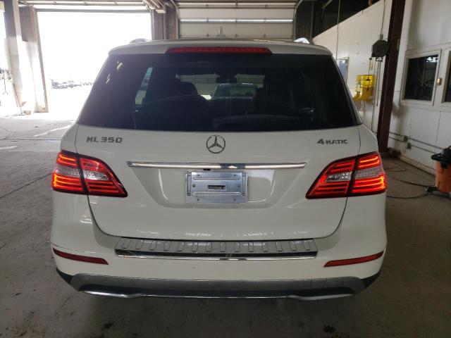 4JGDA5HB2CA017149 - 2012 MERCEDES-BENZ ML 350 4MATIC WHITE photo 6
