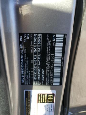 4JGFB4KE9NA701301 - 2022 MERCEDES-BENZ GLE 350 4MATIC SILVER photo 14