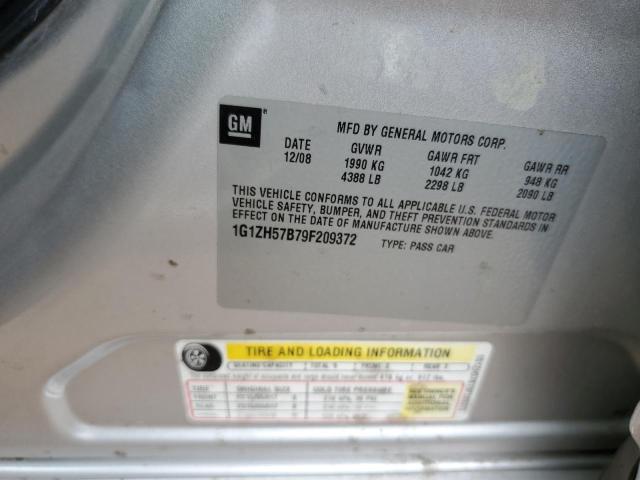 1G1ZH57B79F209372 - 2009 CHEVROLET MALIBU 1LT 银色 照片 12