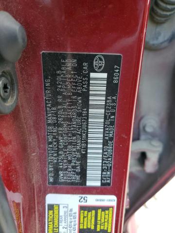 4T1B11HK2JU673184 - 2018 TOYOTA CAMRY L BURGUNDY photo 13