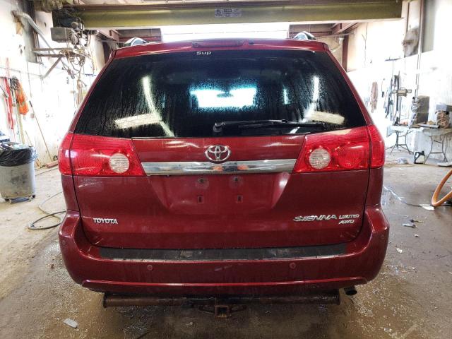 5TDDK4CCXAS029240 - 2010 TOYOTA SIENNA XLE RED photo 6