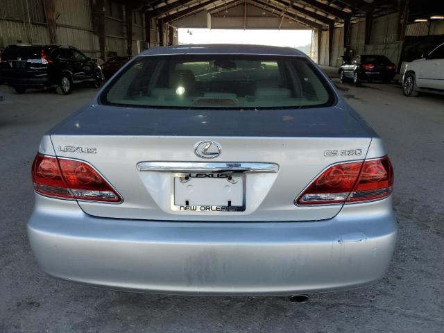 JTHBA30GX55066522 - 2005 LEXUS ES 330 SILVER photo 6