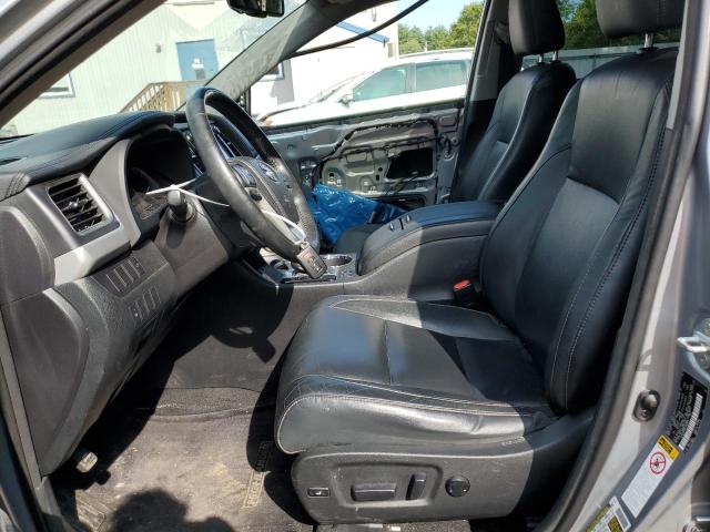 5TDJKRFH0FS092829 - 2015 TOYOTA HIGHLANDER XLE SILVER photo 7