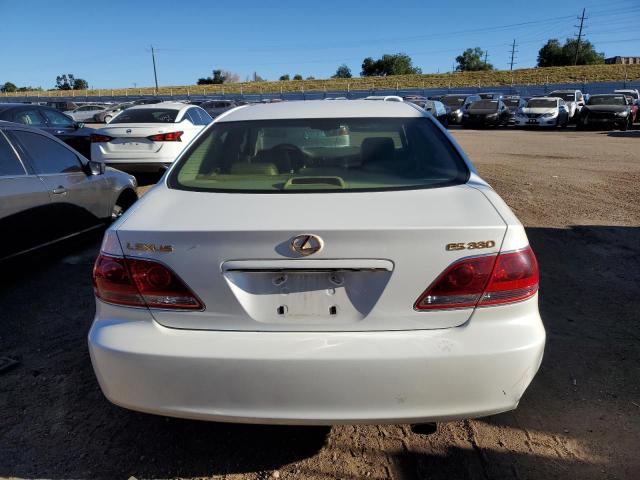 JTHBA30G255063856 - 2005 LEXUS ES 330 WHITE photo 6