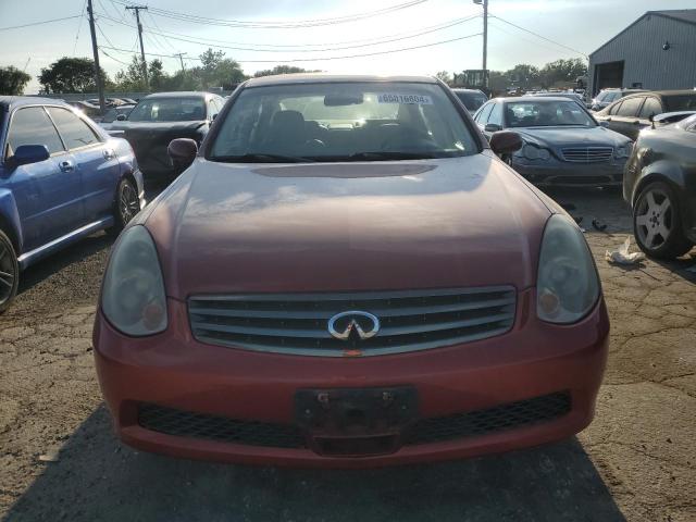 JNKCV51F36M601644 - 2006 INFINITI G35 RED photo 5