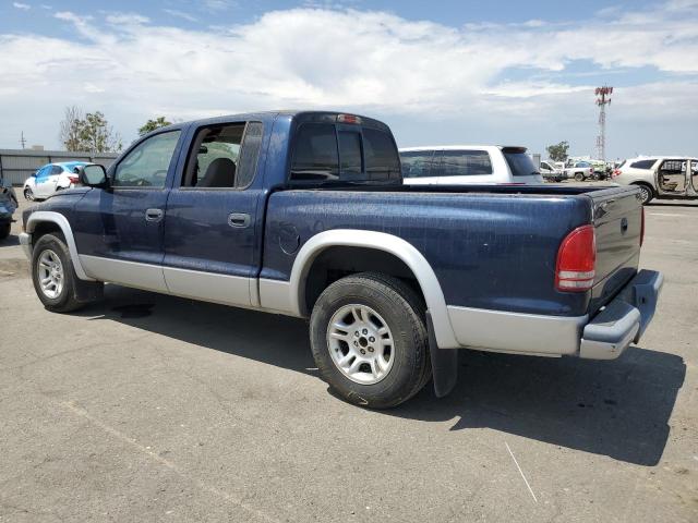 1D7HL48N63S217942 - 2003 DODGE DAKOTA QUAD SLT BLUE photo 2