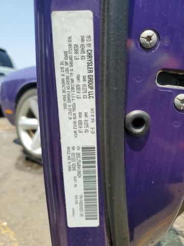 2B3CJ7DW9AH190624 - 2010 DODGE CHALLENGER SRT-8 紫色 照片 12