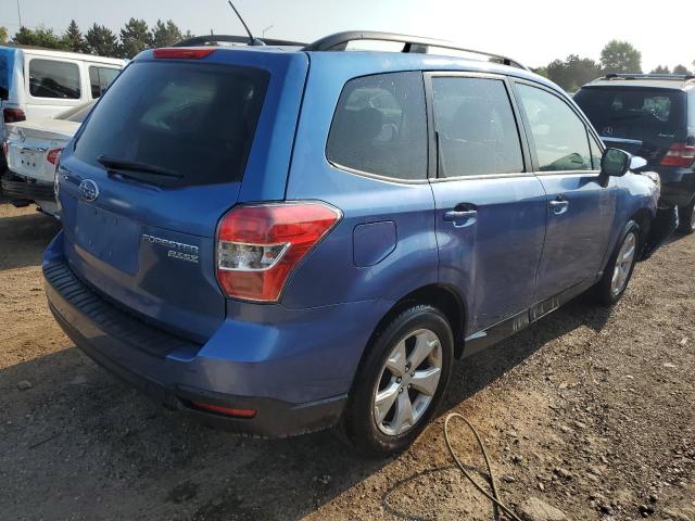 JF2SJADC9FH450158 - 2015 SUBARU FORESTER 2.5I PREMIUM BLUE photo 3