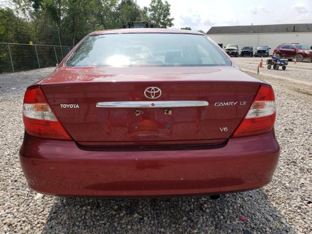 4T1BF32K33U052738 - 2003 TOYOTA CAMRY LE RED photo 6