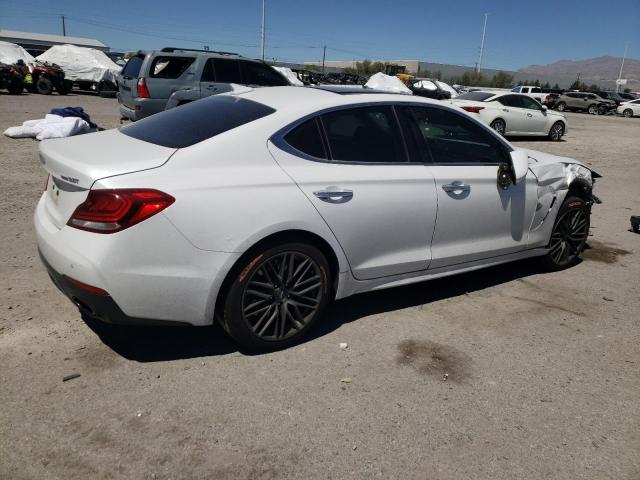 KMTG74LE3KU034830 - 2019 GENESIS G70 ELITE WHITE photo 3