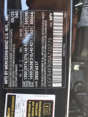 4JGFB4KB0NA710779 - 2022 MERCEDES-BENZ GLE 350 4MATIC BLACK photo 13