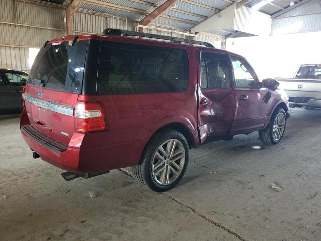 1FMJK1KT4HEA00718 - 2017 FORD EXPEDITION EL LIMITED RED photo 3