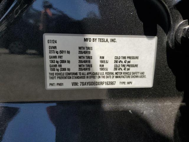 7SAYGDEDXRF163967 - 2024 TESLA MODEL Y 石墨色 照片 13