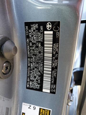 JTDBCMFE1S3080002 - 2025 TOYOTA COROLLA LE GRAY photo 12