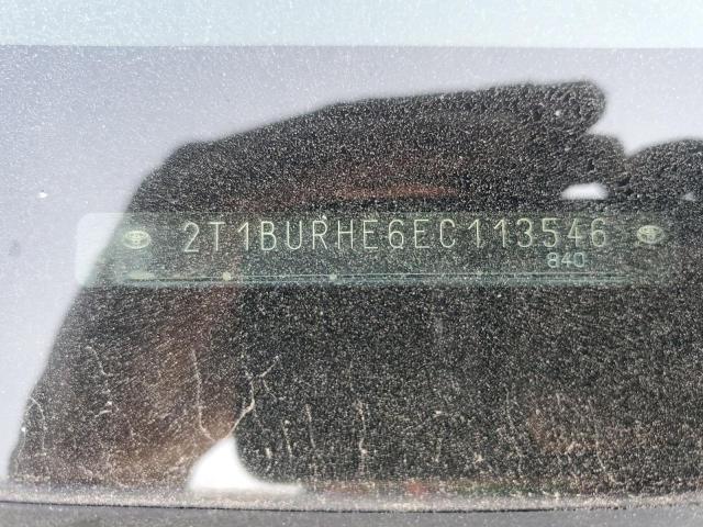 2T1BURHE6EC113546 - 2014 TOYOTA COROLLA L Արծաթագույն լուսանկար 12