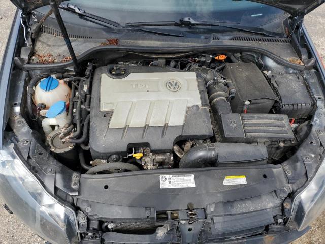 3VWPL7AJ9EM609384 - 2014 VOLKSWAGEN JETTA TDI GRAY photo 11