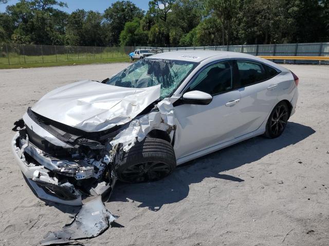 19XFC2F8XLE025834 - 2020 HONDA CIVIC SPORT WHITE photo 1