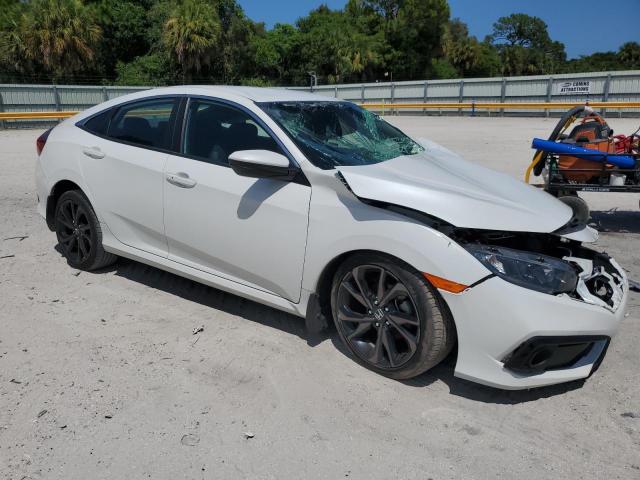 19XFC2F8XLE025834 - 2020 HONDA CIVIC SPORT WHITE photo 4