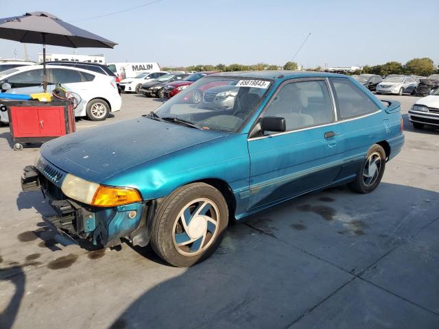 1FAPP1286NW139966 - 1992 FORD ESCORT GT GREEN photo 1