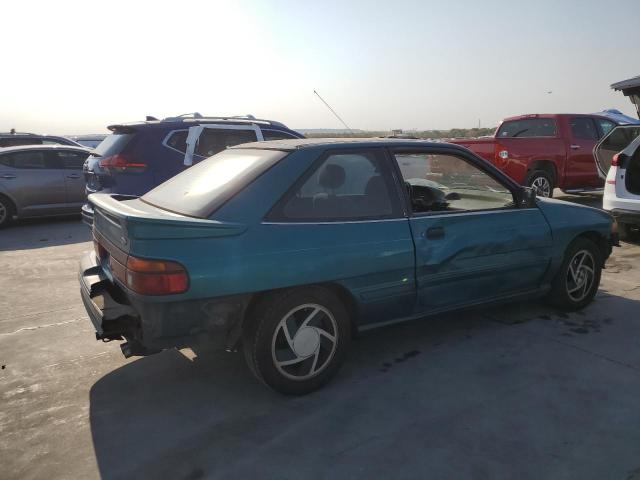 1FAPP1286NW139966 - 1992 FORD ESCORT GT GREEN photo 3