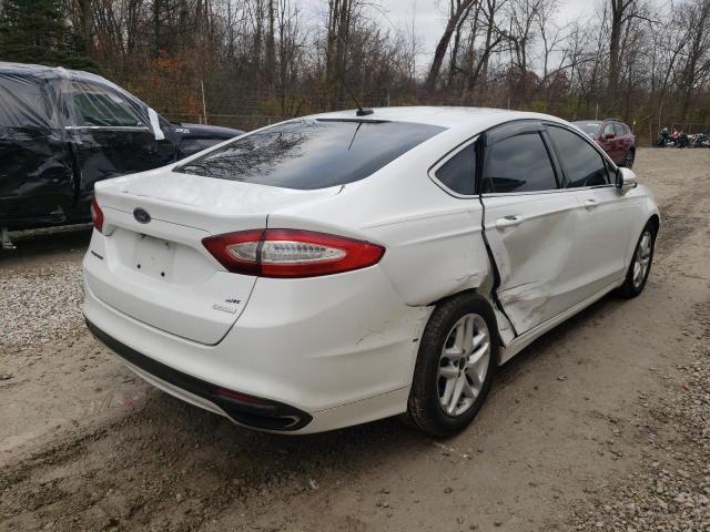 3FA6P0H96DR214169 - 2013 FORD FUSION SE WHITE photo 4