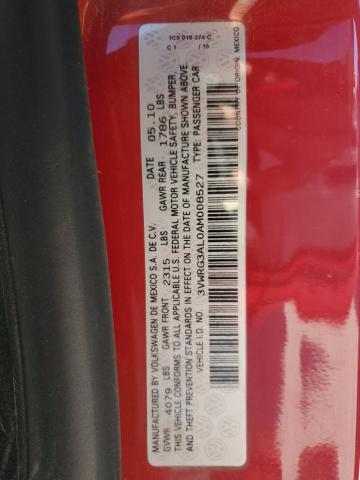 3VWRG3AL0AM008527 - 2010 VOLKSWAGEN NEW BEETLE Qırmızı foto 13