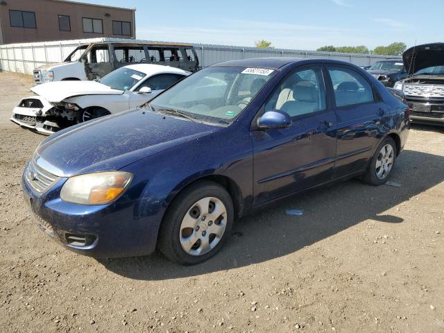 KNAFE221395636387 - 2009 KIA SPECTRA EX BLUE photo 1