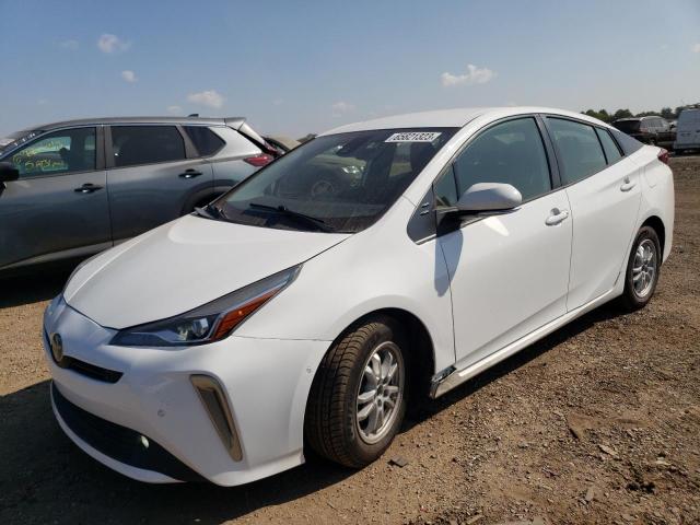 JTDL9MFU8M3028010 - 2021 TOYOTA PRIUS LE WHITE photo 1