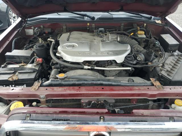 JN8DR09Y44W918017 - 2004 NISSAN PATHFINDER LE 勃艮第红 照片 12