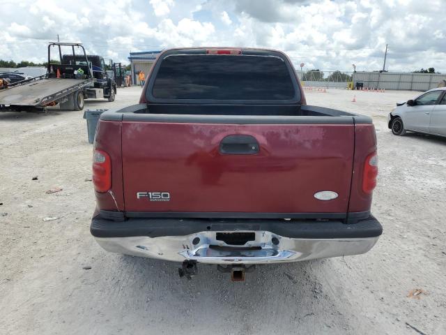 1FTRW07L33KA37168 - 2003 FORD F150 SUPERCREW RED photo 6