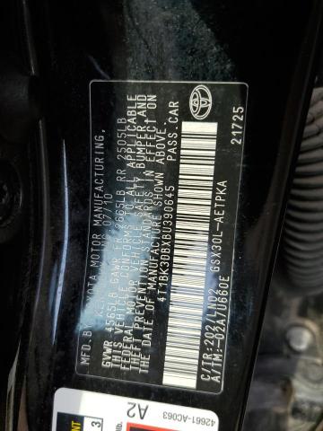 4T1BK3DBXBU390645 - 2011 TOYOTA AVALON BASE Qara foto 12